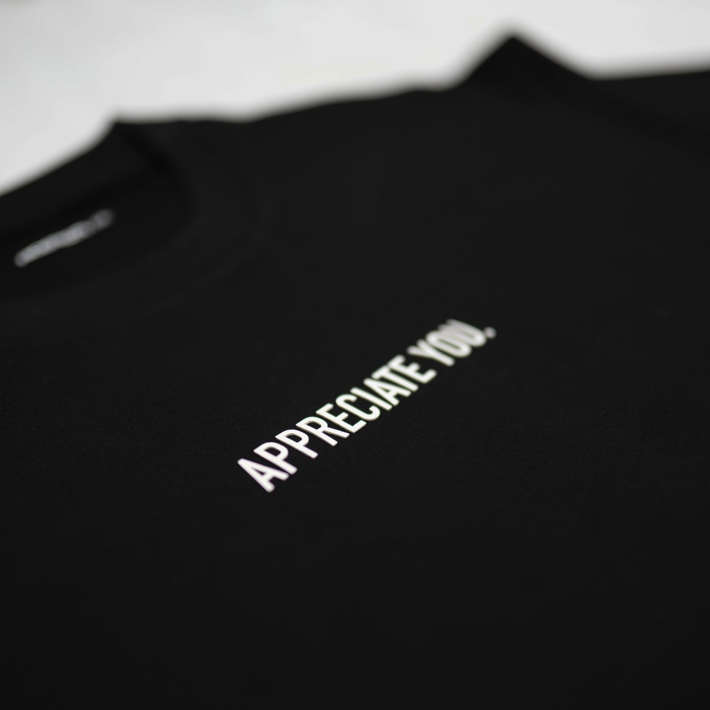Bamboo Stretch Tee - Appreciate You BLACK