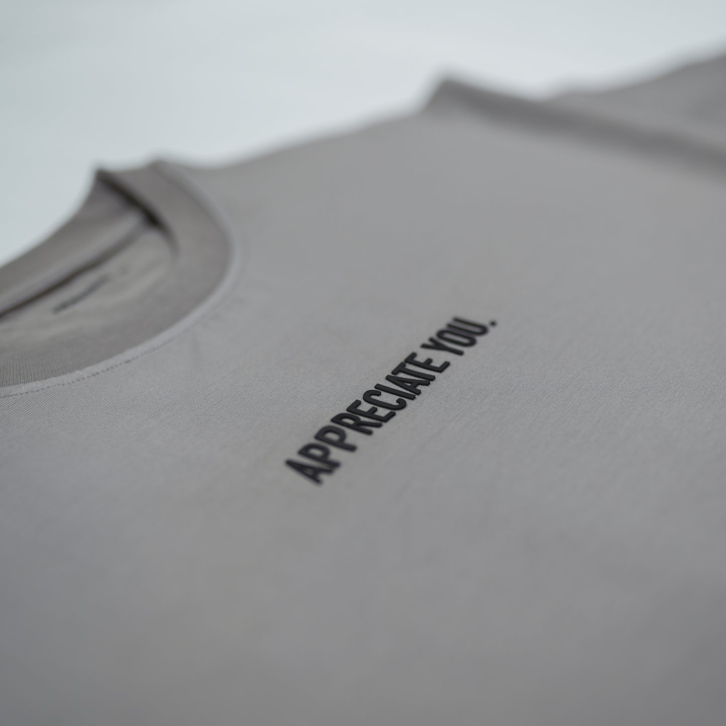 Bamboo Stretch Tee - Appreciate You TAUPE GREY