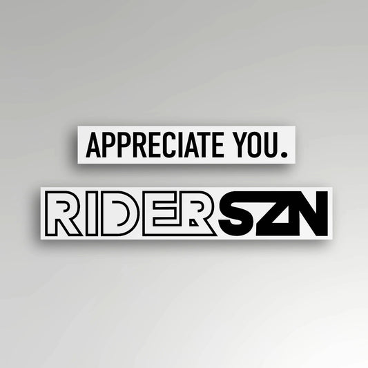 Rider SZN x Appreciate You Decal Pack