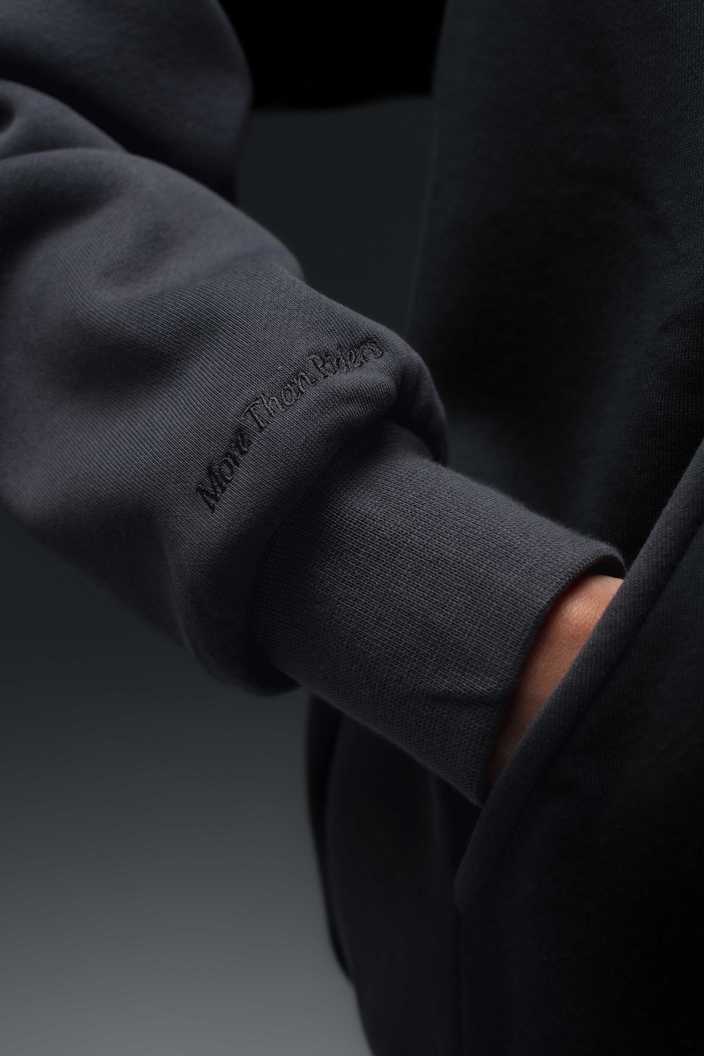 Off-Duty Hoodie - RiderSZN Classic // CHARCOAL x BLACK (PRE-ORDER)