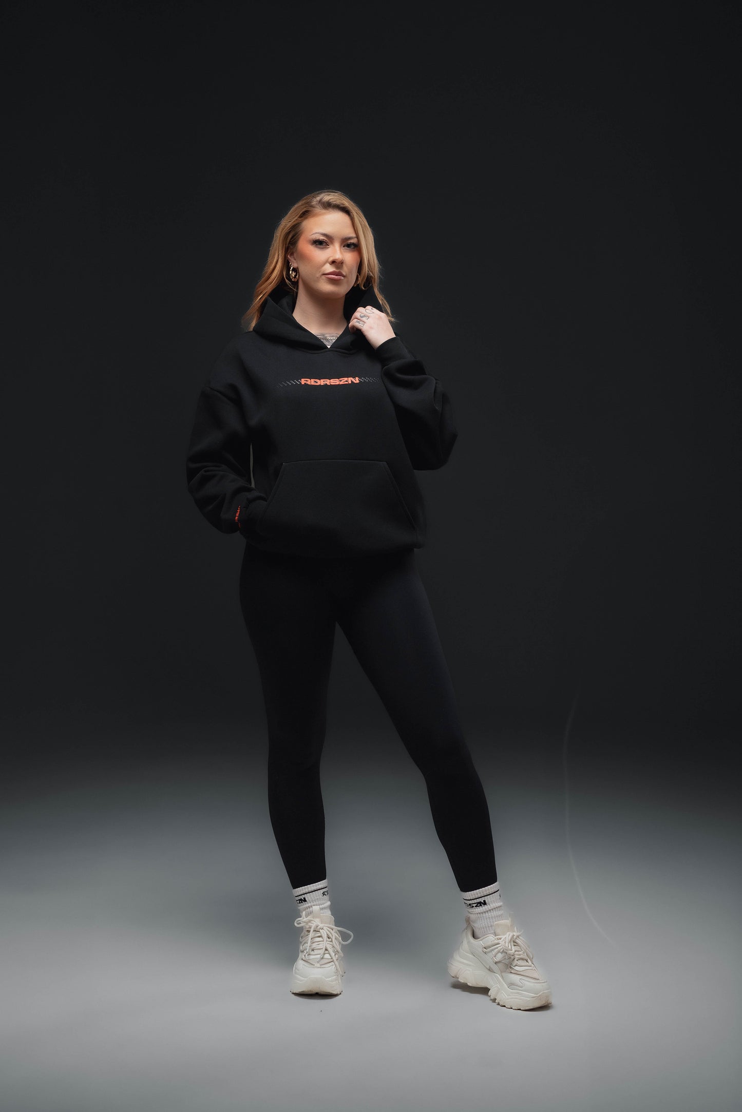 Off-Duty Hoodie - Dreams in Motion // WARM RED