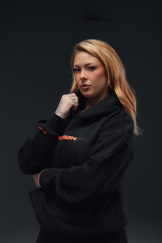 Off-Duty Hoodie - Dreams in Motion // WARM RED