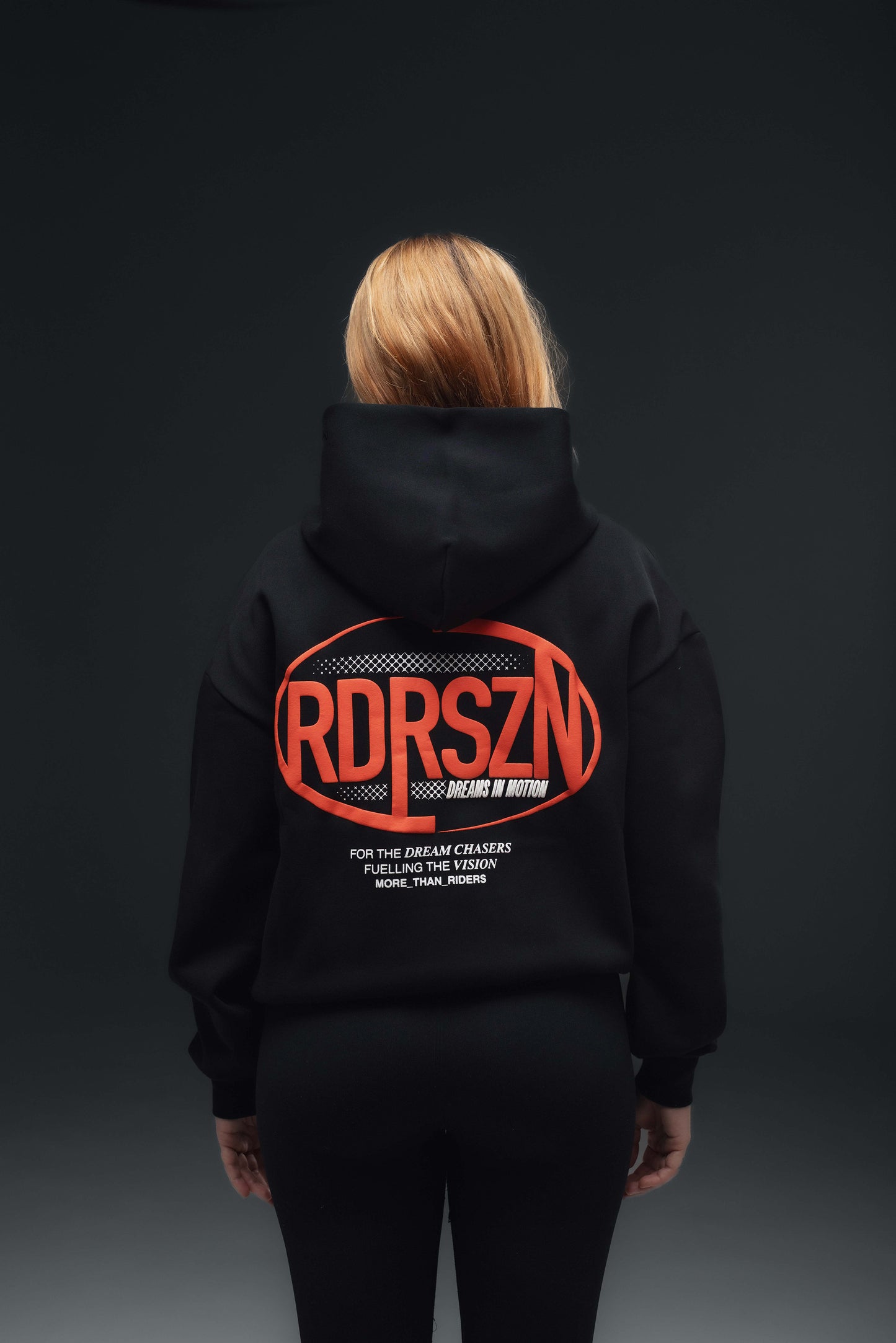 Off-Duty Hoodie - Dreams in Motion // WARM RED