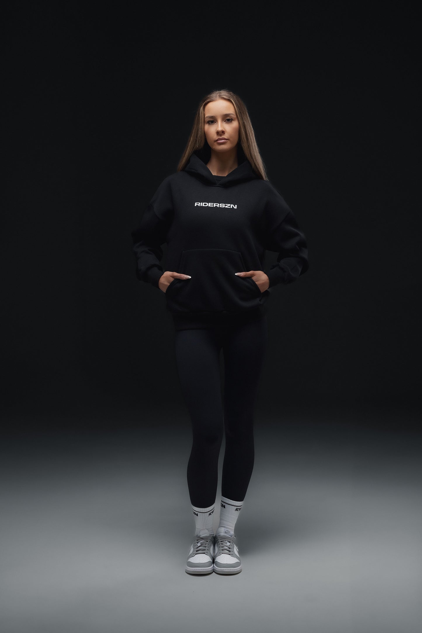 Off-Duty Hoodie - RiderSZN Classic // BLACK + GREY (PRE-ORDER)