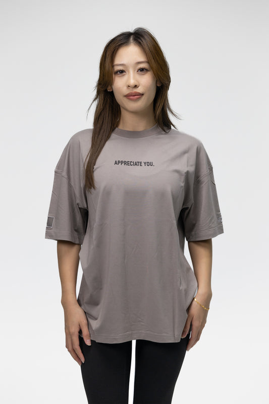 Bamboo Stretch Tee - Appreciate You TAUPE GREY