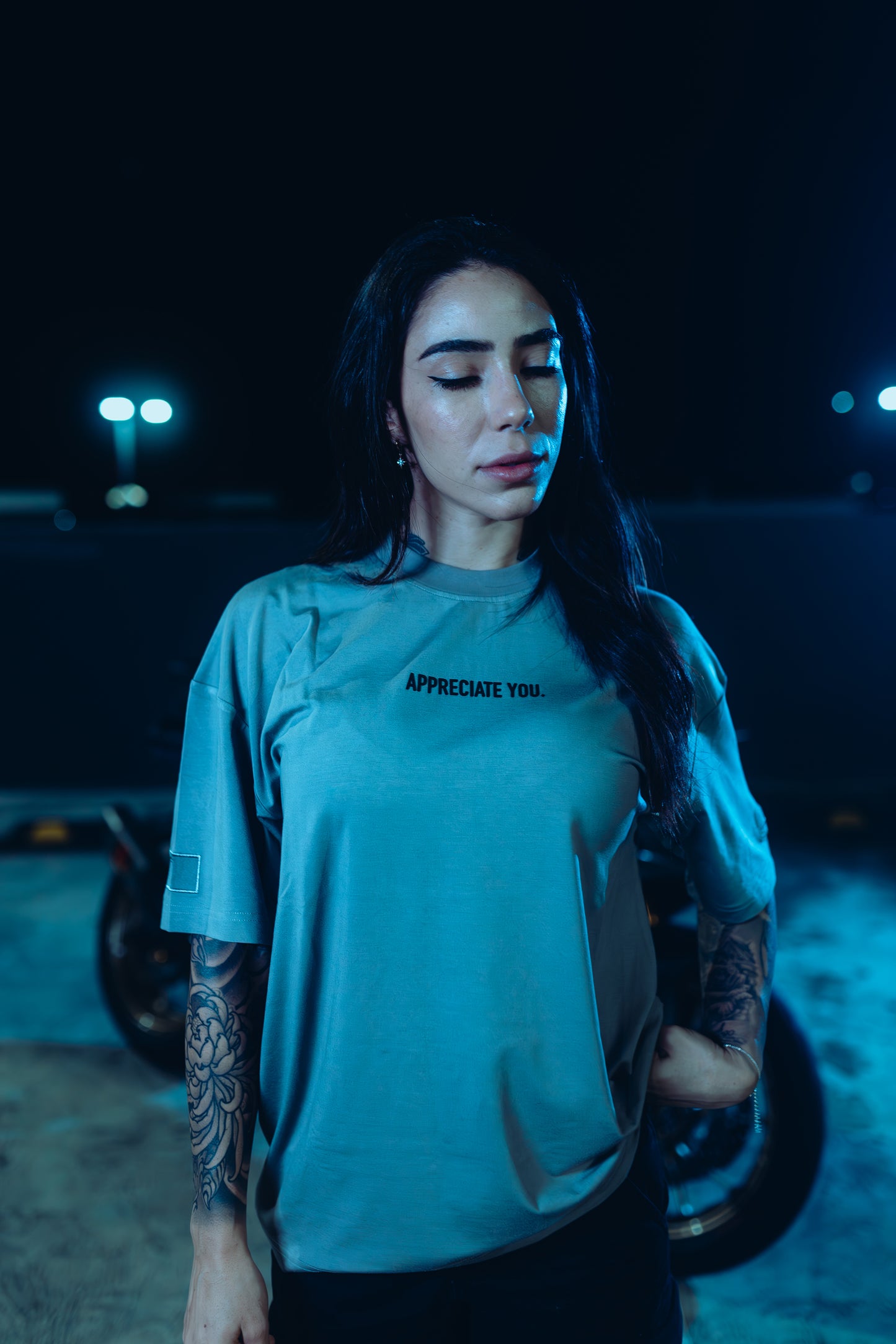 Bamboo Stretch Tee - Appreciate You TAUPE GREY