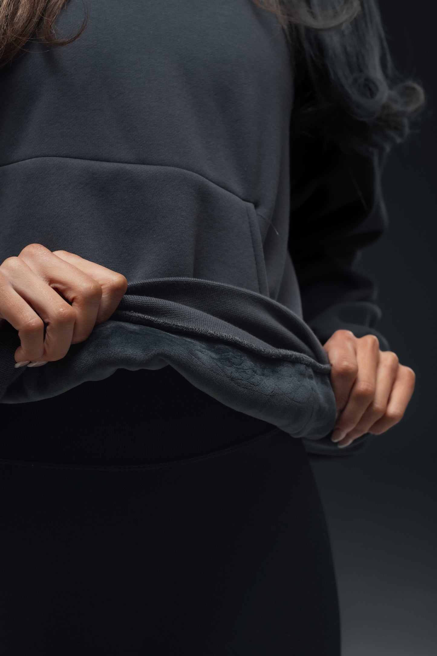 Off-Duty Hoodie - RiderSZN Classic // CHARCOAL x PINK (PRE-ORDER)