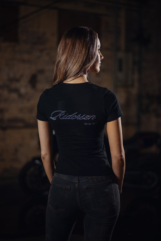 LADIES CONTOUR TEE - SCRIPT