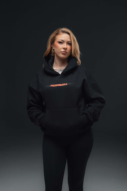 Off-Duty Hoodie - Dreams in Motion // WARM RED