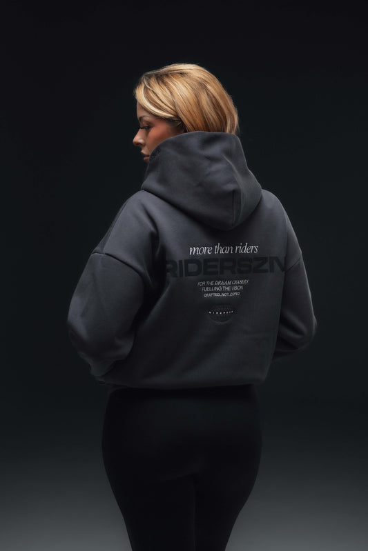 Off-Duty Hoodie - RiderSZN Classic // CHARCOAL x BLACK (PRE-ORDER)