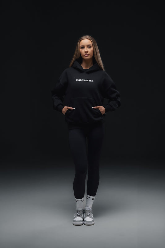 Off-Duty Hoodie - RiderSZN Classic // BLACK + GREY (PRE-ORDER)