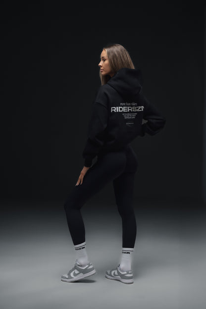 Off-Duty Hoodie - RiderSZN Classic // BLACK + GREY (PRE-ORDER)