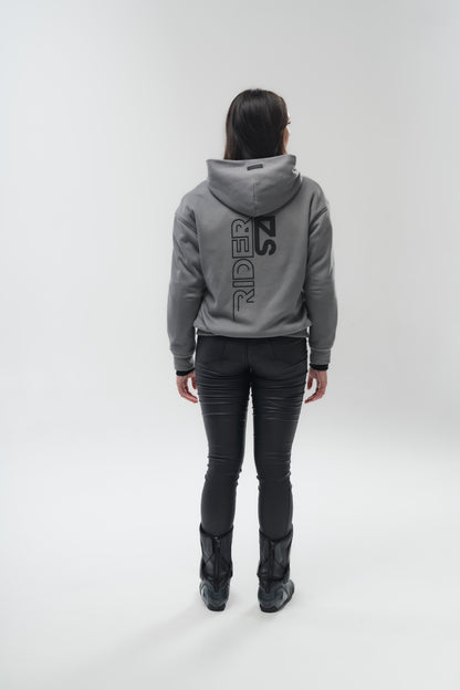 Armoured 'Rear View' Hoodie (Grey)