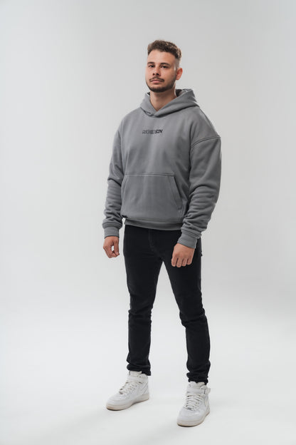 Armoured 'Rear View' Hoodie (Grey)