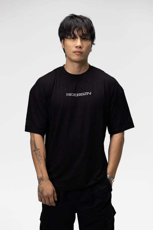Bamboo Stretch Tee - riderszn x RDRSZN reflective BLACK