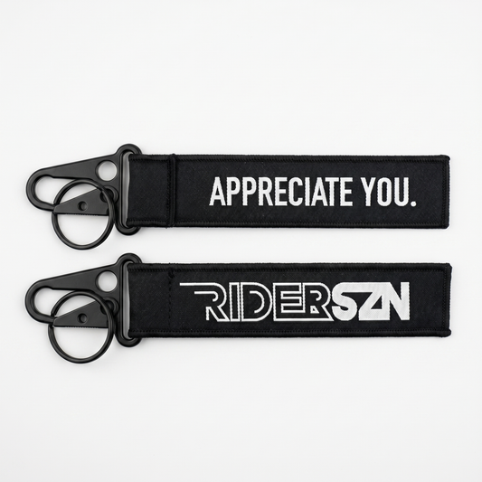 Riderszn Track Logo Flight Tag - Black