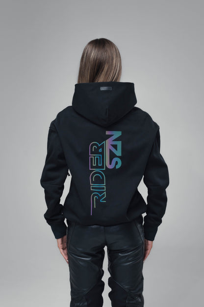 STORM Armoured Hoodie [Rear View] - DARK HOLO