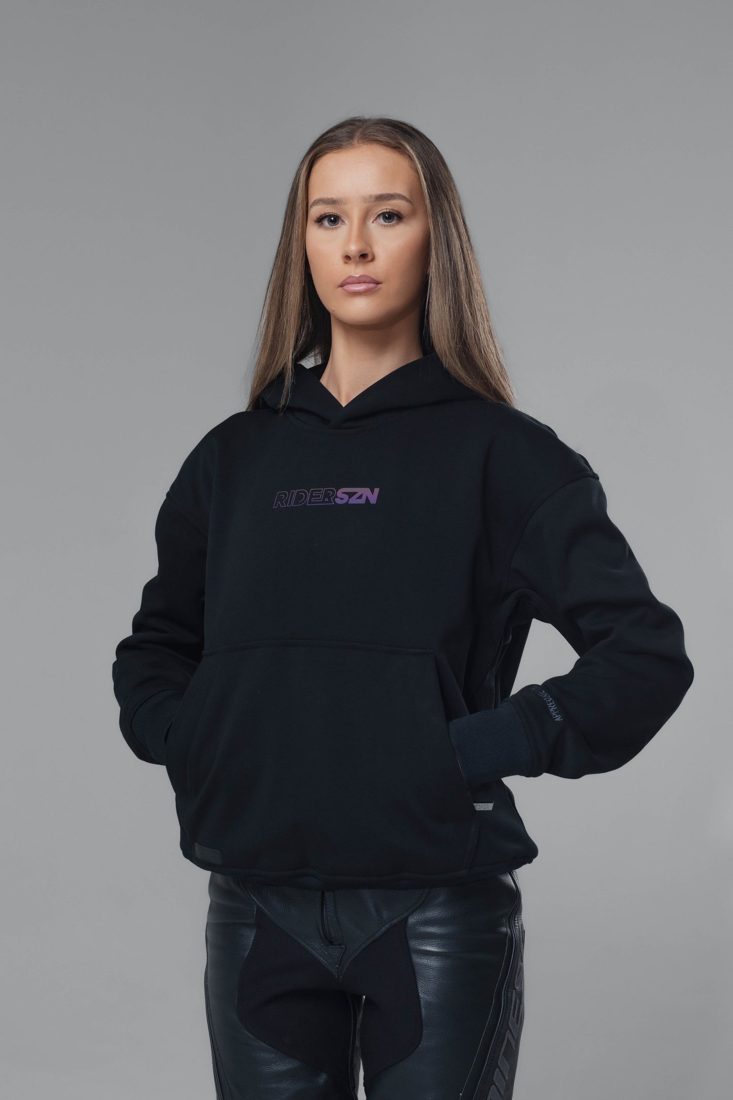 STORM Armoured Hoodie [Rear View] - DARK HOLO