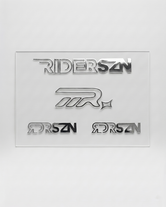 TRACK LOGO DECAL KIT (4PCS) | CHROME