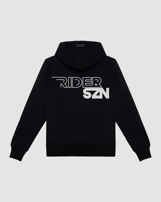 STORM Armoured Hoodie [Rear View 2] - BLACK/SILVER